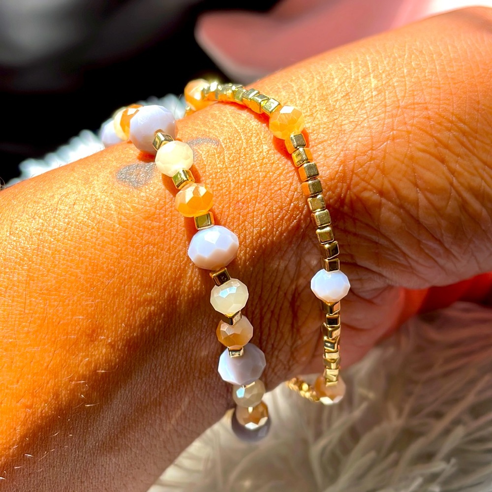 Beaded bracelets (set of 2)